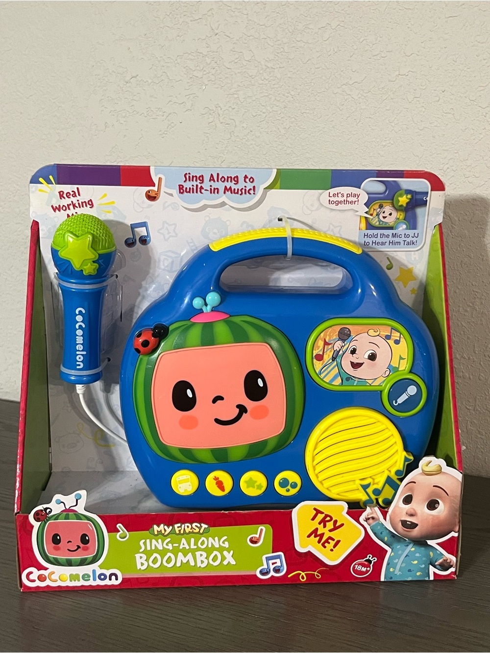 Cocomelon My First Sing-Along Boombox Toy - Blue & Green